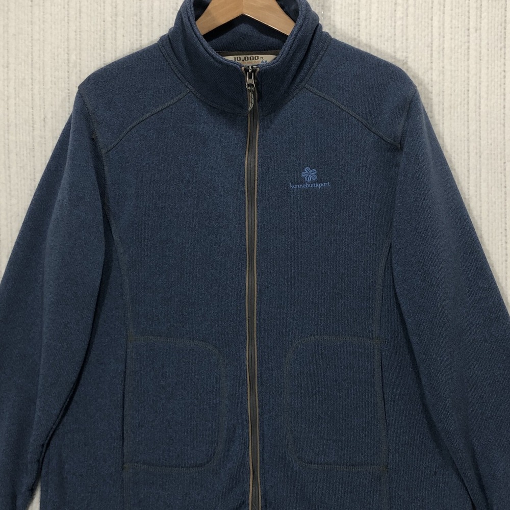 10,000 ft Above Sea Level Kennebunkport Blue Sweater Fleece Jacket Mens Large